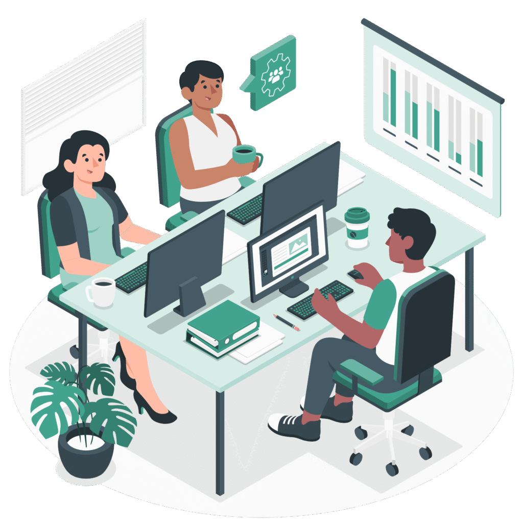 Shared workspace amico 1 Links Eyes | High-Quality Backlinks & SEO Link Building Agency